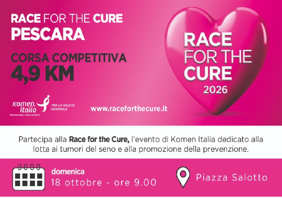 Locandina RACE FOR THE CURE PESCARA 2026